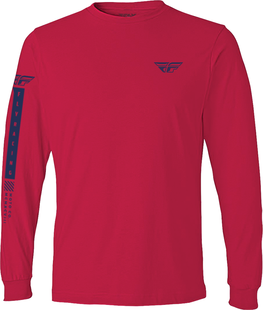 Fly Tribe Long Sleeve Tee Red/Blue Xl - Cycle City Outdoors