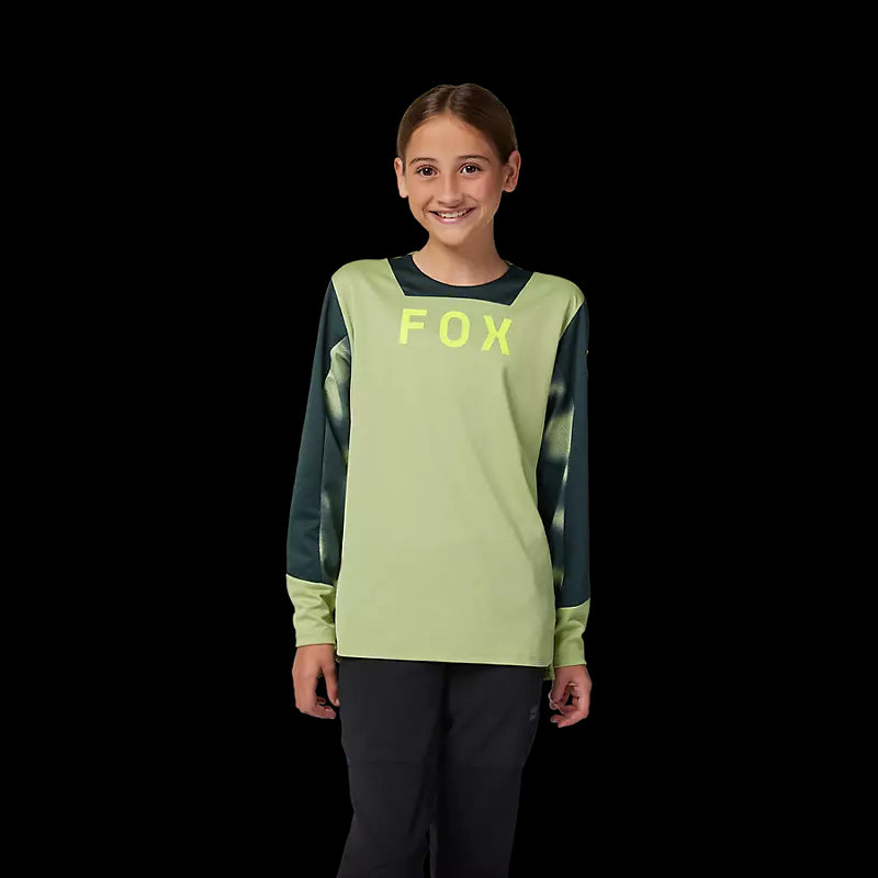 Fox Racing - Youth Defend Ls Jersey Taunt - Pl Grn - YL