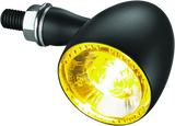 Kuryakyn Bullet 1000 Dark Amber Smoke Lens Satin Black - Cycle City Outdoors