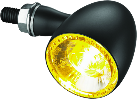 Kuryakyn Bullet 1000 Dark Amber Smoke Lens Satin Black - Cycle City Outdoors