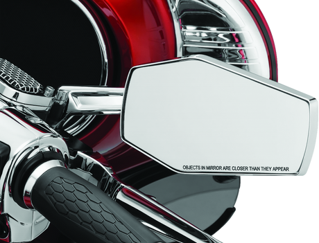 Kuryakyn Hex Mirrors Chrome - Cycle City Outdoors
