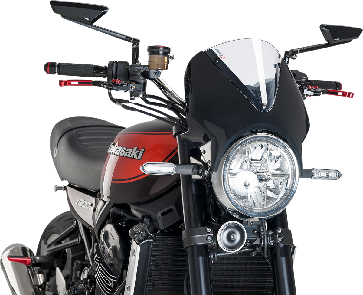 Puig Hi-Tech Parts 003NW Windscreen - 13" - Black/Clear | Street
