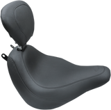 MUSTANG Seat - Wide Tripper* Solo - with Backrest - Smooth - Black 79332