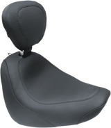 MUSTANG Seat - Wide Tripper* Solo - with Backrest - Smooth - Black 79336