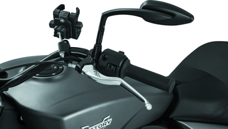 Kuryakyn Raised Mirror Mnt Adapters Gloss Black - Cycle City Outdoors