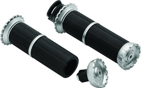 Kuryakyn Riot Grips Scout Silver - Cycle City Outdoors