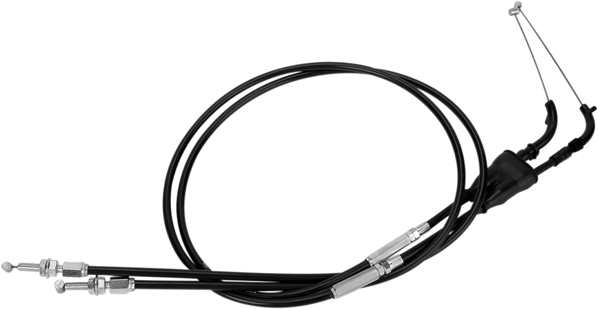 MOTION PRO Black Vinyl Throttle Cable - Push/Pull - Kawasaki 03-0358