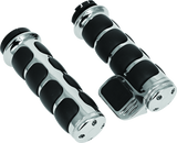 Kuryakyn Premium ISO Grip With Throttle Boss Dual Cable Chrome - Cycle City Outdoors