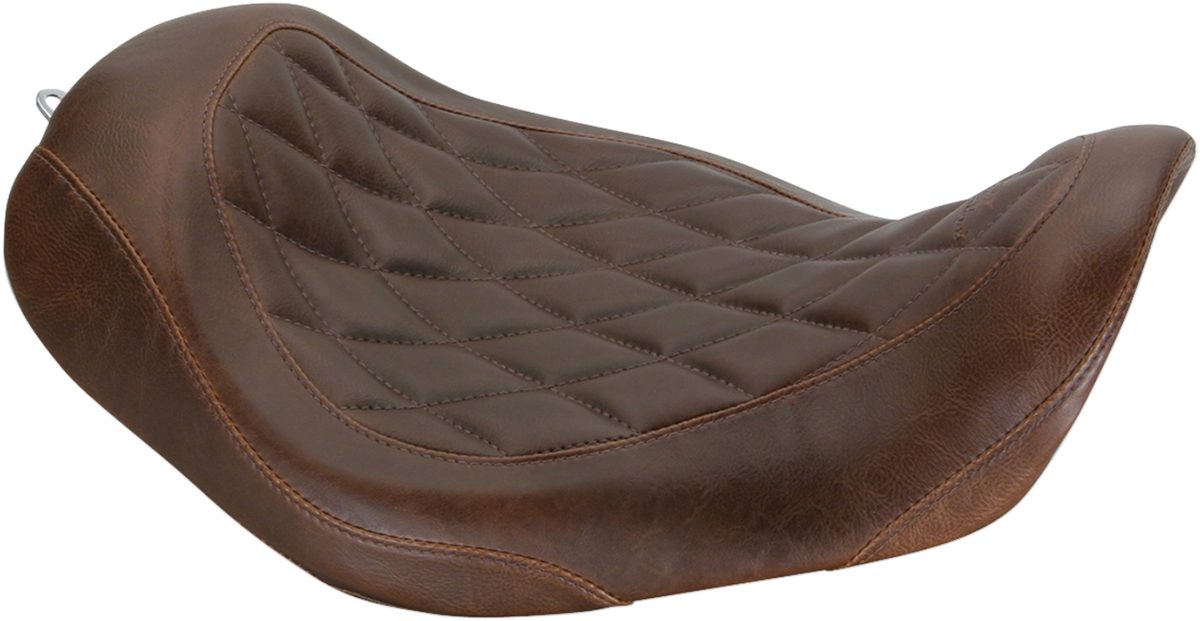 MUSTANG Seat - Wide Tripper* Solo - without Backrest - Diamond - Brown 76706