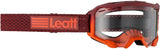 Leatt Velocity 4.0 MTB Goggle | Flame | Clear 83% Lens | Bulletproof WideVision