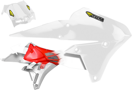 Cycra 1CYC-1782-42 Powerflow Shrouds - White - Yamaha - YZ/WR '14-'19 | Off-Road