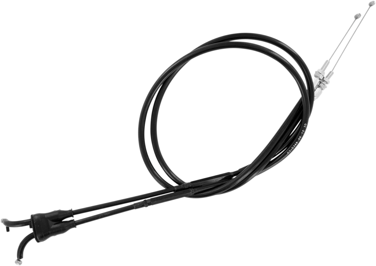 MOTION PRO Black Vinyl Throttle Cable - Push/Pull - Kawasaki 03-0348