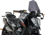 Puig Hi-Tech Parts 9668F New Generation Windscreen - 16-1/4" - Dark Smoke - KTM | Street