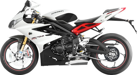STOMPGRIP 55-10-0078B Tank Grips - Volcano - Black - Triumph - Daytona/Street '13-'25 | Street