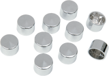 DRAG SPECIALTIES Bolt Covers - 12 Point - 1/4" - Chrome - 10 Pack 352041