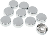 DRAG SPECIALTIES Bolt Covers with Washers - Hex - 5/8" - Chrome - 10 Pack 352053