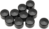 DRAG SPECIALTIES Bolt Covers - Allen/Socket - 5/16" - Black - 10 Pack 352078