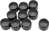 DRAG SPECIALTIES Bolt Covers - Hex - 3/4" - Black - 10 Pack 352082