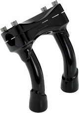 BILTWELL Murdock Handlebar Risers - Pullback - 6" - Black 6404-201-06