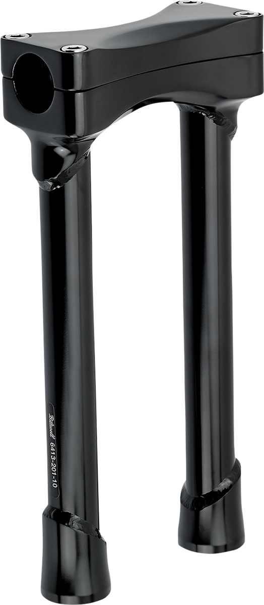 BILTWELL Murdock O/S Risers - 10" - Black 6413-201-10