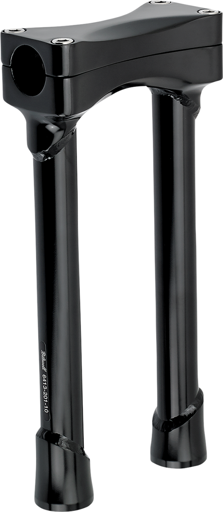 BILTWELL Murdock O/S Risers - 10" - Black 6413-201-10