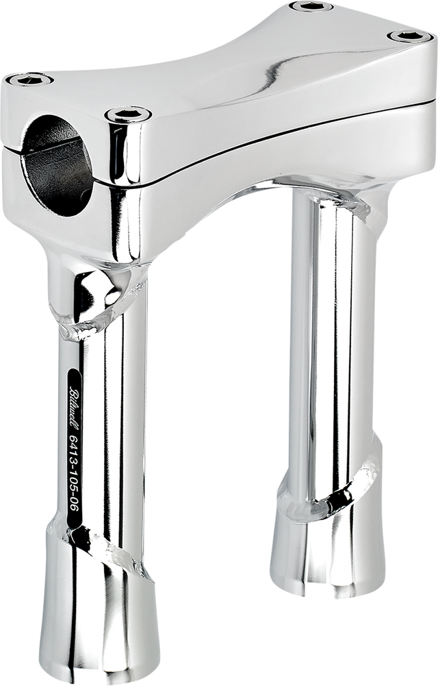 BILTWELL Murdock O/S Risers - 6" - Chrome 6413-105-06