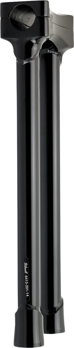 BILTWELL Murdock O/S Risers - 14" - Black 6413-201-14
