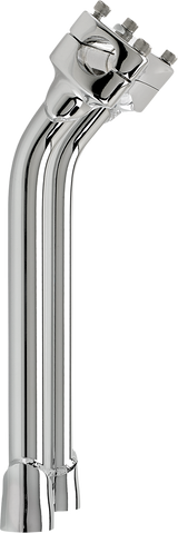 BILTWELL Murdock O/S Risers - Pullback - 12" - Chrome 6414-105-12