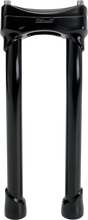 BILTWELL Murdock O/S Risers - Pullback - 12" - Black 6414-201-12