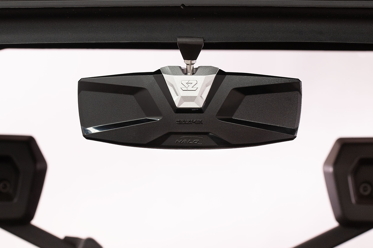 SEIZMIK Mirror - Halo R - Rear View - Rectangle - Silver - 2" 56-18025