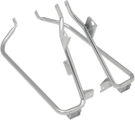 DRAG SPECIALTIES Saddlebag Support Brackets - Chrome - FL '09-'13 S77-0138 - Cycle City Outdoors