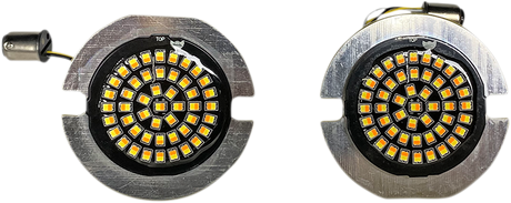 Custom Dynamics Amber/White LED Turn Signal Inserts GEN-4-AW-1157T - Cycle City Outdoors