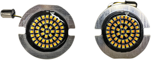 Custom Dynamics Amber/White LED Turn Signal Inserts GEN-4-AW-1157T - Cycle City Outdoors