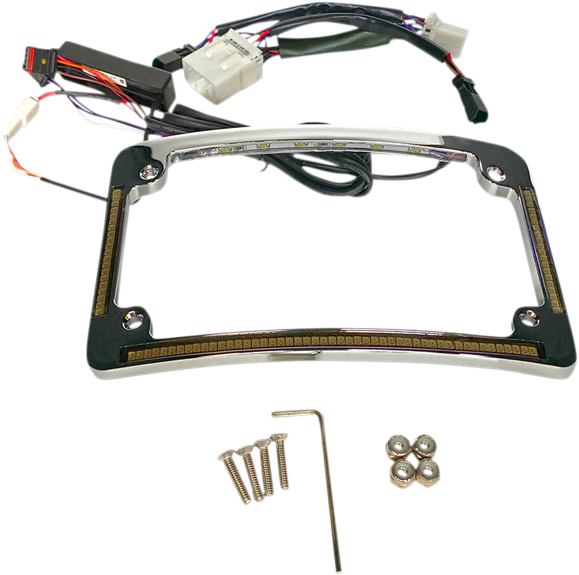 Custom Dynamics All in One License Plate Frame - Chrome TF05-HD-C - Cycle City Outdoors