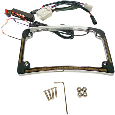 Custom Dynamics All in One License Plate Frame - Chrome TF05-HD-C - Cycle City Outdoors