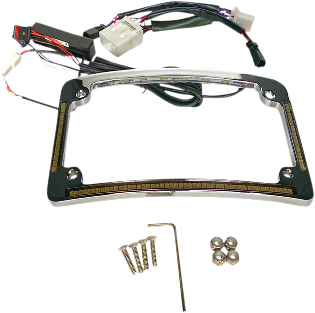 Custom Dynamics All in One License Plate Frame - Chrome TF05-HD-C - Cycle City Outdoors