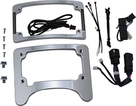 Custom Dynamics License Plate Frame/Turn Signal Eliminator - Chrome TS-ELIM-06BCM-C - Cycle City Outdoors