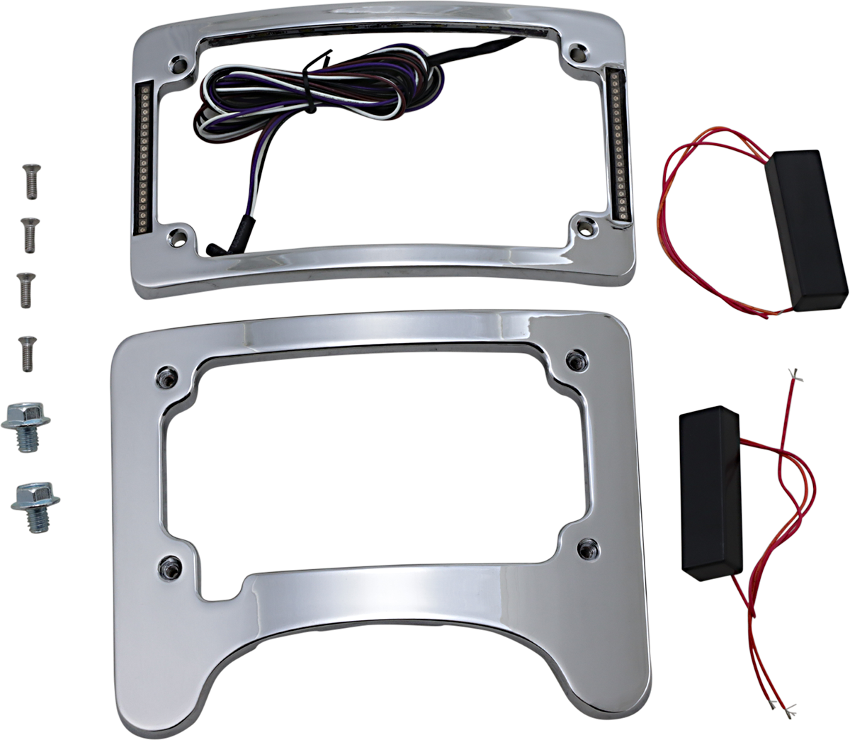 Custom Dynamics Turn Signal Eliminator/Illuminated Tri-Frame - Chrome TS-ELIM-06HW-C - Cycle City Outdoors