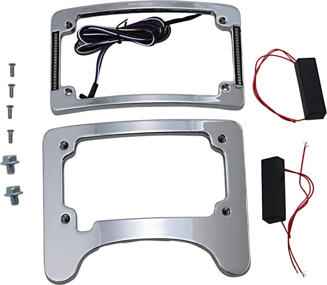 Custom Dynamics Turn Signal Eliminator/Illuminated Tri-Frame - Chrome TS-ELIM-06HW-C - Cycle City Outdoors