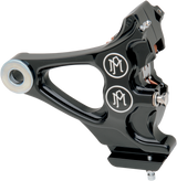PERFORMANCE MACHINE (PM) 4-Piston Caliper - Rear - Contrast Cut* - 84-99 Softail 1274-0076-BM