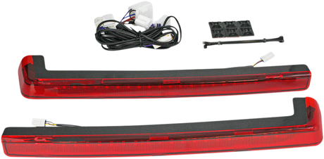 Custom Dynamics LED Run/Brake/Turn Tour-Pak? Arms - Red Lens - '06-'13 PB-TP-ARM-TPCR - Cycle City Outdoors