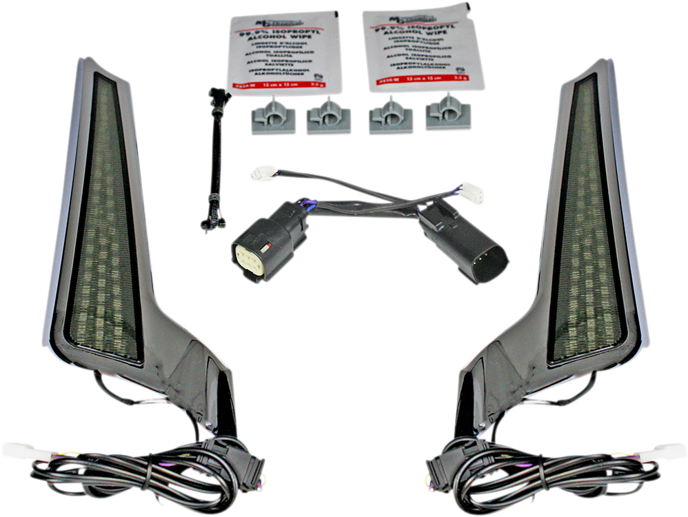 Custom Dynamics Fascia LED Light Panels - Chrome/Smoke CD-FASCIA-SS6SC - Cycle City Outdoors