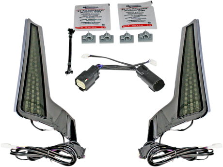 Custom Dynamics Fascia LED Light Panels - Chrome/Smoke CD-FASCIA-SS6SC - Cycle City Outdoors