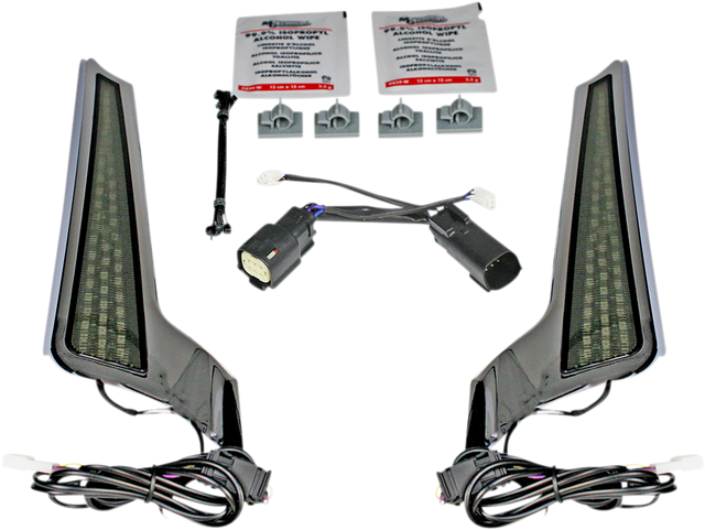 Custom Dynamics Fascia LED Light Panels - Chrome/Smoke CD-FASCIA-SS6SC - Cycle City Outdoors