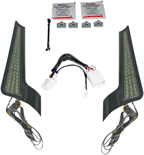 Custom Dynamics Fascia LED Light Panels - Black/Smoke CD-FASCIA-HD-SB - Cycle City Outdoors