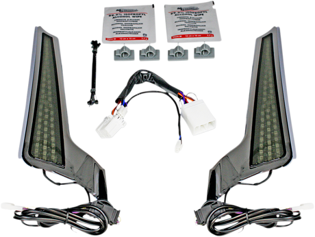 Custom Dynamics Fascia LED Light Panels - Chrome/Smoke CD-FASCIA-HD-CS - Cycle City Outdoors
