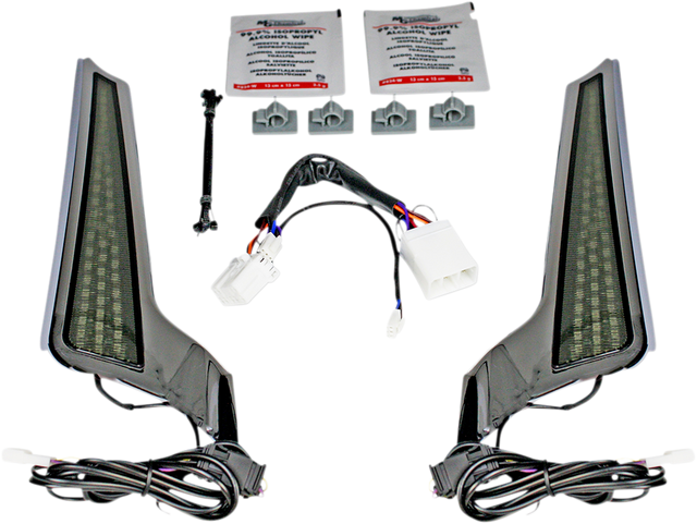Custom Dynamics Fascia LED Light Panels - Chrome/Smoke CD-FASCIA-HD-CS - Cycle City Outdoors