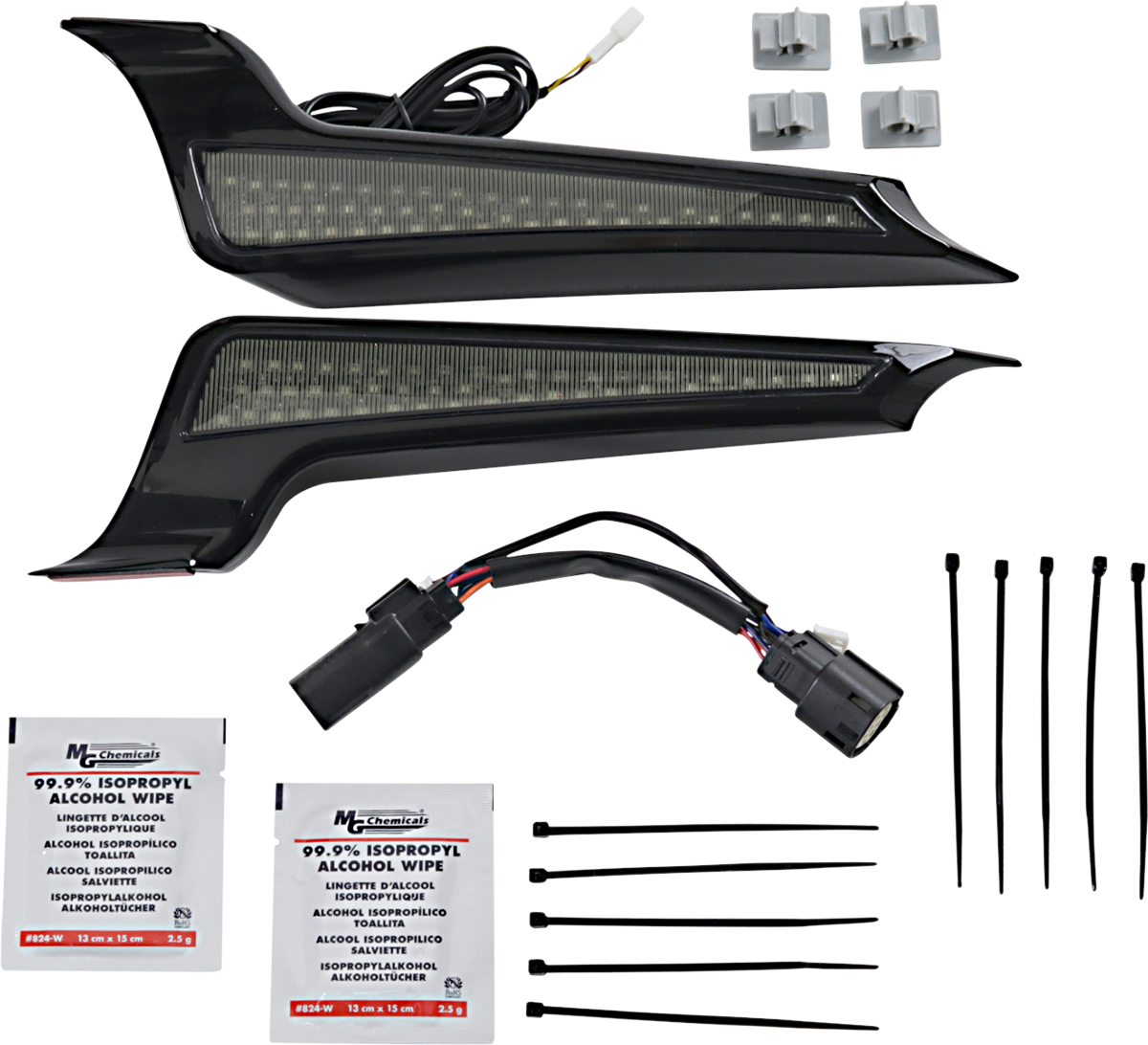 Custom Dynamics Fascia LED Light Panels - Black/Smoke CD-FASCIA-BCMSB - Cycle City Outdoors
