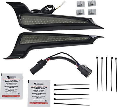 Custom Dynamics Fascia LED Light Panels - Black/Smoke CD-FASCIA-BCMSB - Cycle City Outdoors