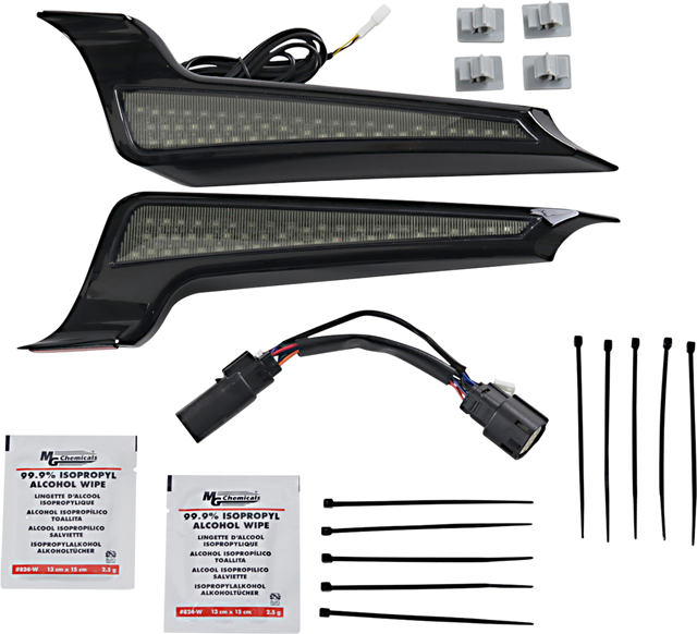Custom Dynamics Fascia LED Light Panels - Black/Smoke CD-FASCIA-BCMSB - Cycle City Outdoors